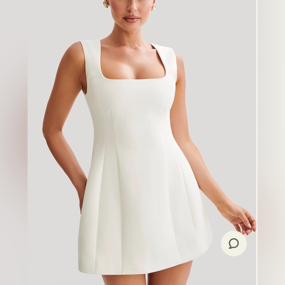Meshki White Short A-Line Dress (NWT)